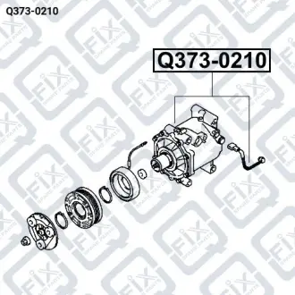 Компрессор кондиционера Q-fix Q373-0210