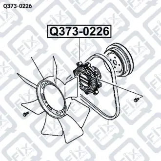 ВИСКОМУФТА РАДИАТОРА ОХЛАЖДЕНИЯ Q-fix Q373-0226