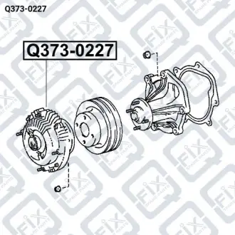 ВИСКОМУФТА РАДИАТОРА ОХЛАЖДЕНИЯ Q-fix Q373-0227