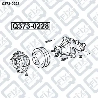 ВИСКОМУФТА РАДИАТОРА ОХЛАЖДЕНИЯ Q-fix Q373-0228