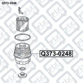 КРЫШКА МАСЛЯНОГО ФИЛЬТРА Q-fix Q373-0248