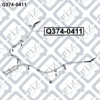 Трос тормозной (правый) Q-fix Q374-0411