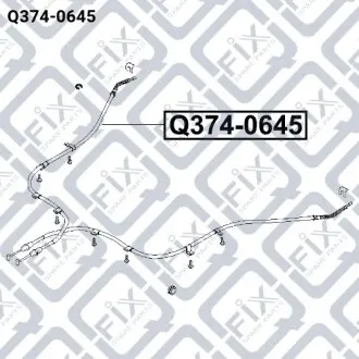 Трос тормозной (правый) Q-fix Q374-0645