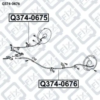 ТРОС ГАЛЬМОВИЙ ЛІВИЙ Q-fix Q374-0676