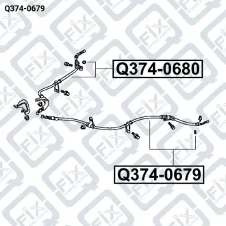 ТРОС ГАЛЬМОВИЙ ЛІВИЙ Q-fix Q374-0679
