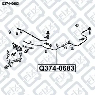 ТРОС ЗАМКА КАПОТА Q-fix Q374-0683