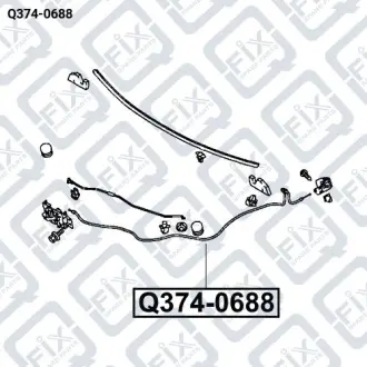 ТРОС ЗАМКА КАПОТА Q-fix Q374-0688
