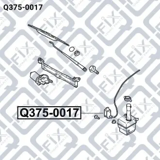 Мотор омывателя стекла Q-fix Q375-0017