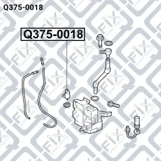 Мотор омывателя стекла Q-fix Q375-0018