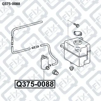 Мотор омивача скла Q-fix Q375-0088
