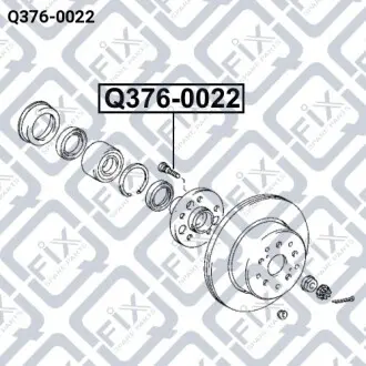 Заколка колесная Q-fix Q376-0022