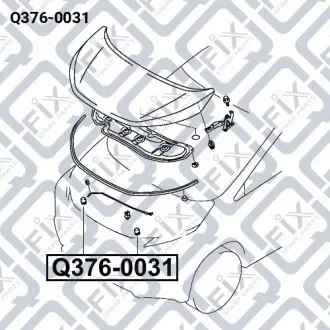 Отбойник капота Q-fix Q376-0031