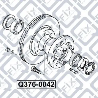 Заколка колесная Q-fix Q376-0042