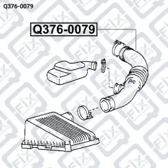 Патрубок повітряного фільтра Q-fix Q376-0079