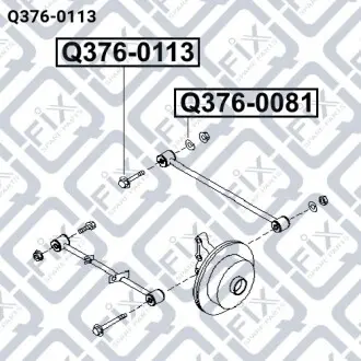 Болт развальный задней подвески Q-fix Q376-0113