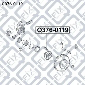 Заколка колесная Q-fix Q376-0119