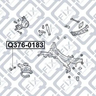 Болт розвальний задньої підвіски Q-fix Q376-0183