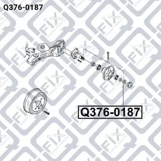 Гайка задньої маточини Q-fix Q376-0187