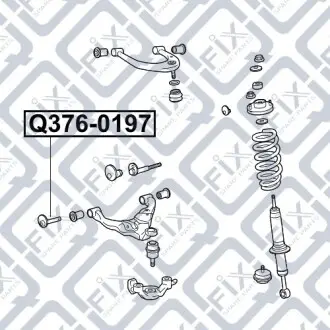 Болт развальный переднего рычага.) Q-fix Q376-0197