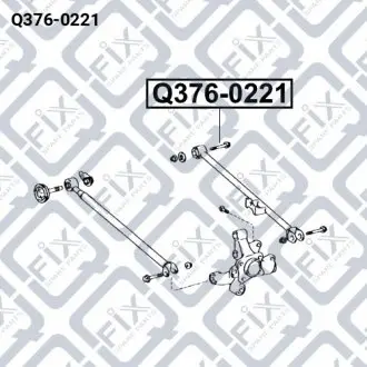 Болт розвальний заднього важеля Q-fix Q376-0221