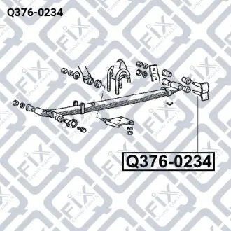Болт задньої ресори Q-fix Q376-0234