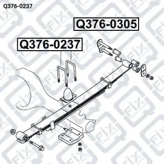 Болт задней рессоры Q-fix Q376-0237