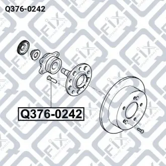 Заколка колесная Q-fix Q376-0242