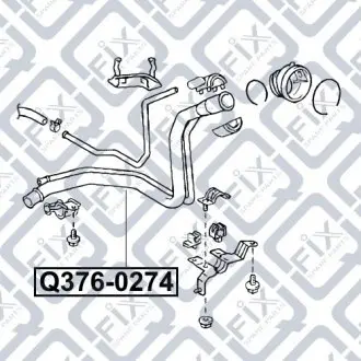 ТРУБКА ЗАЛИВНАЯ ТОПЛИВНОГО БАКА Q-fix Q376-0274