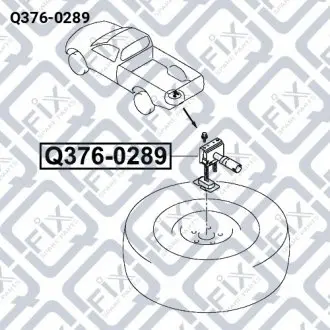 КРОНШТЕЙН ПІДВІСКИ ЗАПАСНОГО КОЛІСА Q-fix Q376-0289