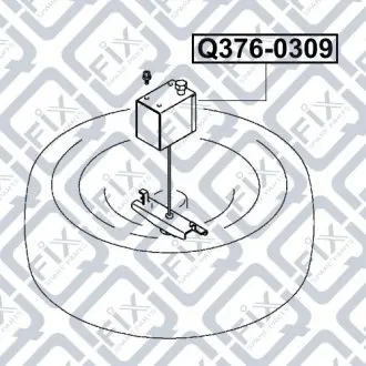 Кронштейн крепления запаски (лебедка) Q-fix Q376-0309