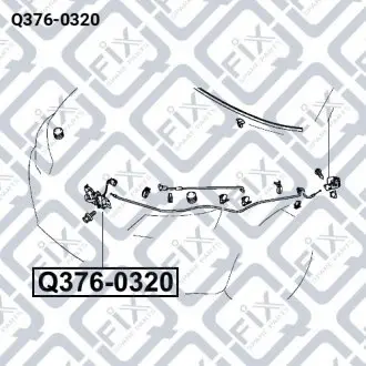 Замок капоту Q-fix Q376-0320
