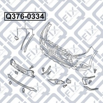 Накладка арки переднього правого крила Q-fix Q376-0334