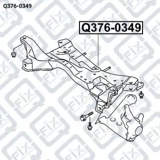 Підрамник передній Q-fix Q376-0349