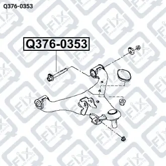 Болт з ексцентриком (комплект) Q-fix Q376-0353