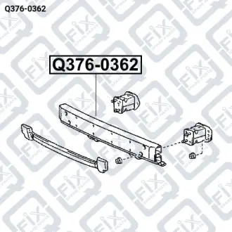 УСИЛИТЕЛЬ БАМПЕРА ПЕРЕДНЕГО Q-fix Q376-0362