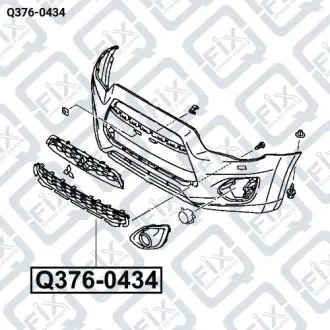 РЕШЕТКА БАМПЕРА ПЕРЕДНЕГО Q-fix Q376-0434
