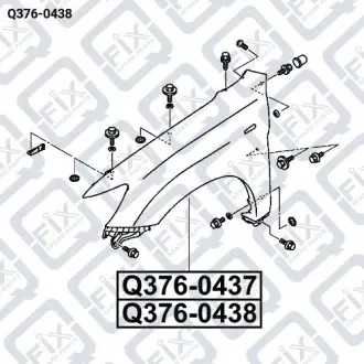 Крило переднє праве Q-fix Q376-0438