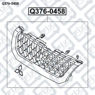 Решітка радіатора Q-fix Q376-0458
