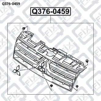 РЕШЕТКА РАДИАТОРА Q-fix Q376-0459