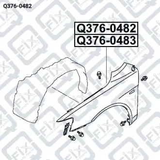 Крило переднє ліве Q-fix Q376-0482