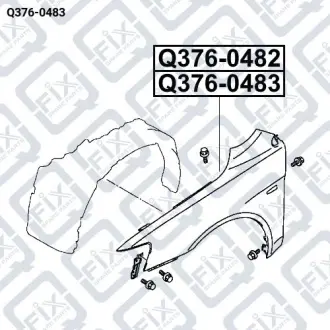 Крило переднє праве Q-fix Q376-0483