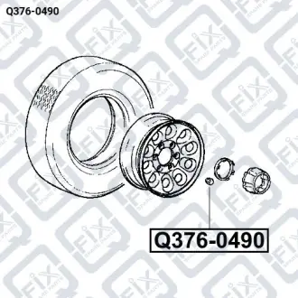 ГАЙКА КОЛЕСА (закрыта) Q-fix Q376-0490