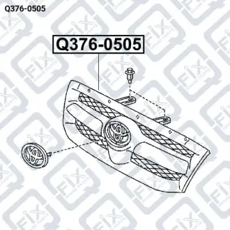 Решітка радіатора Q-fix Q376-0505