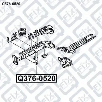 КРОНШТЕЙН РАДИАТОРА ЛЕВЫЙ Q-fix Q376-0520