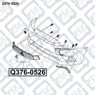 РЕШЕТКА РАДИАТОРА Q-fix Q376-0526