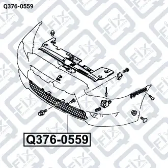 РЕШЕТКА БАМПЕРА ПЕРЕДНЕГО Q-fix Q376-0559