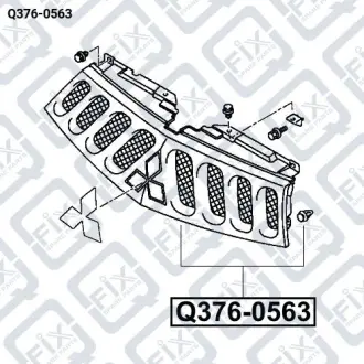 РЕШЕТКА РАДИАТОРА Q-fix Q376-0563