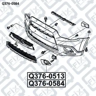 РАМКА ФАРЫ ПРОТИВОТУМАННОЙ R Q-fix Q376-0584