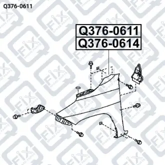 Крило переднє праве Q-fix Q376-0611