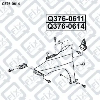Крило переднє ліве Q-fix Q376-0614
